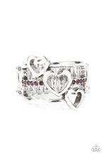 Load image into Gallery viewer, Paparazzi Accessories: Give Me AMOR - Purple Heart Rhinestone Ring - Jewels N Thingz Boutique