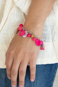 Paparazzi Accessories: Spring Goddess Necklace and Springtime Springs Bracelet - Pink SET