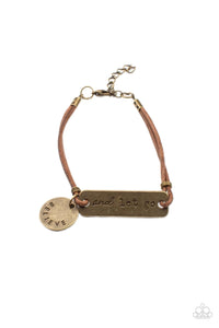 Paparazzi Accessories: Believe and Let Go - Brass Inspirational Bracelet - Jewels N Thingz Boutique