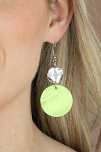 Paparazzi Accessories: Opulently Oasis - Green Earrings - Jewels N Thingz Boutique