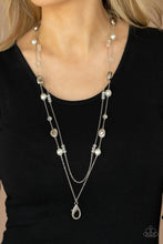 Load image into Gallery viewer, Paparazzi Accessories: Gala Goals - White Iridescent Lanyard - Jewels N Thingz Boutique