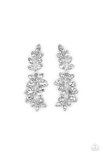 Load image into Gallery viewer, Paparazzi Accessories: Frond Fairytale - White Rhinestone Earrings - Jewels N Thingz Boutique