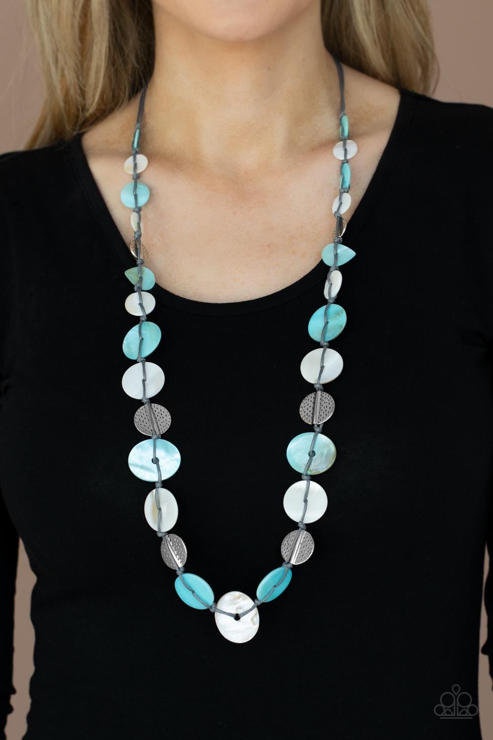 Paparazzi Accessories: Seashore Spa - Blue Necklace - Jewels N Thingz Boutique