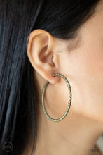 Load image into Gallery viewer, Paparazzi Accessories: Subtly Sassy - Brass Hoop Clip-on Earrings - Jewels N Thingz Boutique