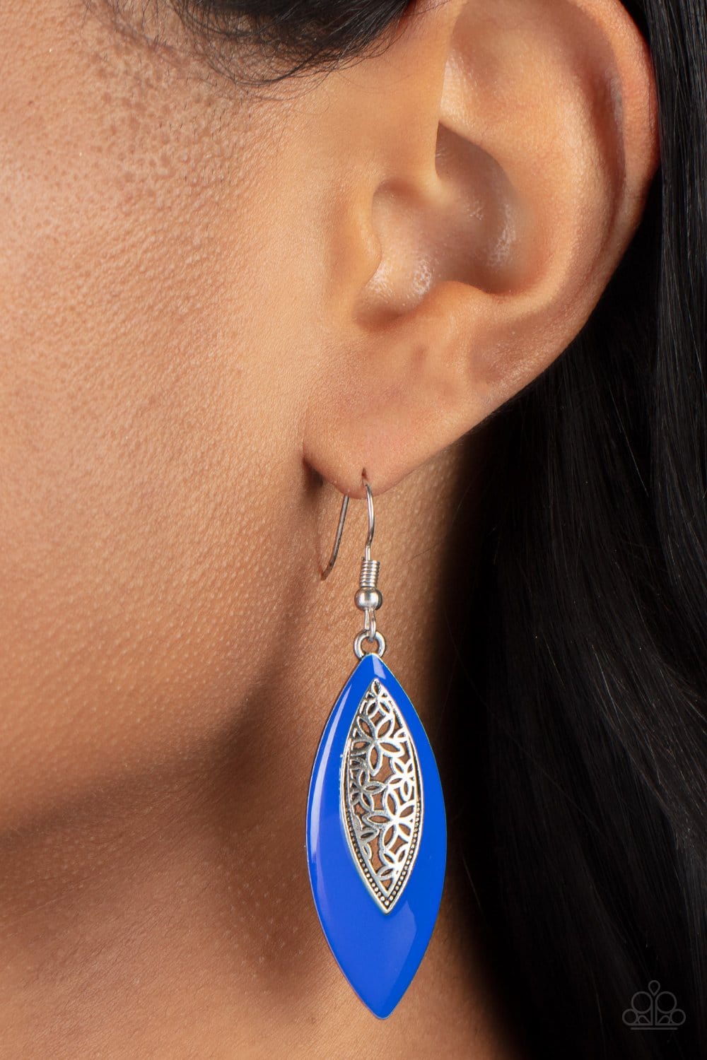 Paparazzi Accessories: Venetian Vanity - Blue Earrings - Jewels N Thingz Boutique