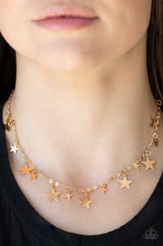 Paparazzi Accessories: Starry Shindig - Gold Necklace - Jewels N Thingz Boutique