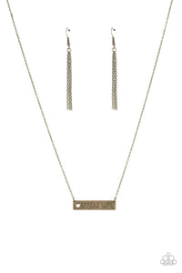 Paparazzi Accessories: Spread Love - Brass Heart Necklace - Jewels N Thingz Boutique
