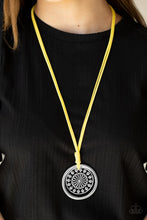 Load image into Gallery viewer, Paparazzi Accessories: One MANDALA Show - Yellow Suede Necklace - Jewels N Thingz Boutique