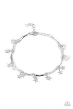 Load image into Gallery viewer, Paparazzi Accessories: Little Miss Americana Choker &amp; Party in the USA Bracelet - Silver SET - Jewels N Thingz Boutique