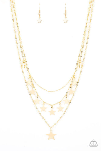 Paparazzi Accessories: Americana Girl - Gold Necklace - Jewels N Thingz Boutique