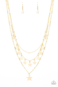 Paparazzi Accessories: Americana Girl - Gold Necklace - Jewels N Thingz Boutique