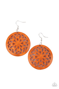 Paparazzi Accessories: Ocean Canopy - Orange Earrings