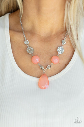 Paparazzi Accessories: DEW What You Wanna DEW - Orange Necklace - Jewels N Thingz Boutique