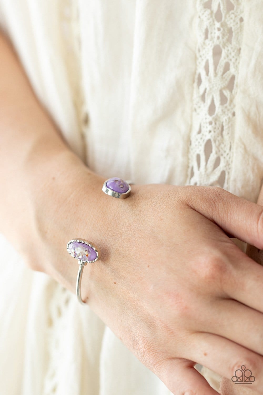 Paparazzi Accessories: Dont BEAD Jealous - Purple Iridescent Bracelet - Jewels N Thingz Boutique