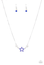Load image into Gallery viewer, Paparazzi Accessories: United We Sparkle - Blue Patriotic Necklace