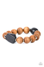 Load image into Gallery viewer, Paparazzi Accessories: Abundantly Artisan - Black Wooden Stone Bracelet - Jewels N Thingz Boutique