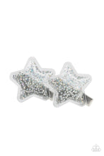 Load image into Gallery viewer, Paparazzi Accessories: Stellar-ista - Silver Hair Clip - Jewels N Thingz Boutique
