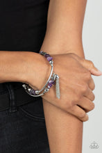 Load image into Gallery viewer, Paparazzi Accessories: Mineral Mosaic - Purple Tassel Bracelet - Jewels N Thingz Boutique