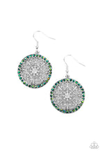 Load image into Gallery viewer, Paparazzi Accessories: Bollywood Ballroom - Green Iridescent Earrings - Jewels N Thingz Boutique