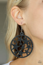 Load image into Gallery viewer, Paparazzi Accessories: Cosmic Paradise - Black Wooden Earrings