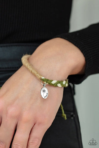 Paparazzi Accessories: Perpetually Peaceful - Green Inspirational Bracelet - Jewels N Thingz Boutique