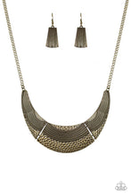 Load image into Gallery viewer, Paparazzi: Utterly Untamable Brass/Hammered/Antiqued Necklace - Jewels N’ Thingz Boutique