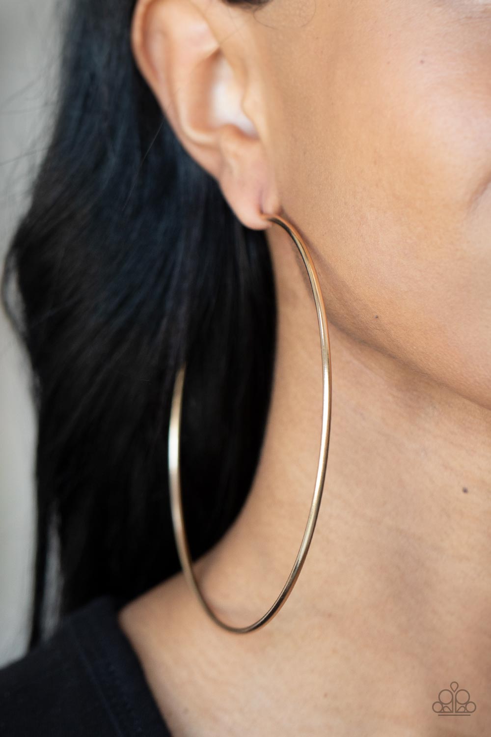 Paparazzi Accessories: Colossal Couture - Gold Oversized Hoop Earrings