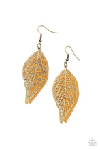 Load image into Gallery viewer, Paparazzi Accessories: Leafy Luxury - Brass Earrings - Jewels N Thingz Boutique
