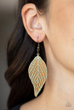 Load image into Gallery viewer, Paparazzi Accessories: Leafy Luxury - Brass Earrings - Jewels N Thingz Boutique