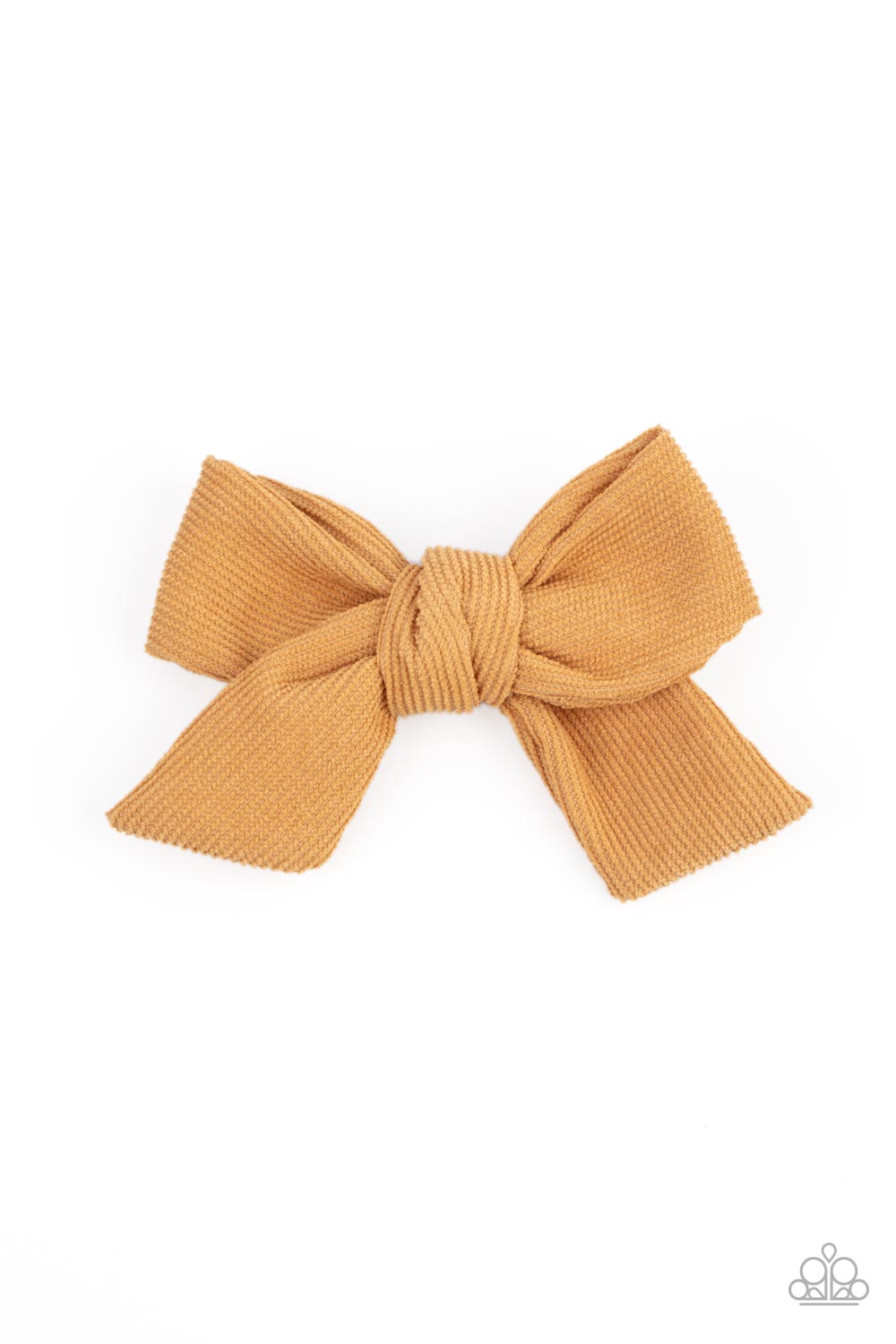 Paparazzi Accessories: Corduroy Cowgirl - Yellow Hair Clip