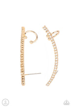 Load image into Gallery viewer, Paparazzi Accessories: Sleekly Shimmering - Gold Ear Crawlers - Jewels N Thingz Boutique