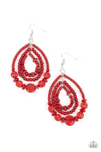 Load image into Gallery viewer, Paparazzi Accessories: Prana Party - Red Earrings