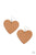 Paparazzi Accessories: Country Crush - Brown Leather Earrings - Jewels N Thingz Boutique