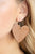 Paparazzi Accessories: Country Crush - Brown Leather Earrings - Jewels N Thingz Boutique