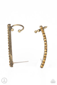 Paparazzi Accessories: Give Me The SWOOP - Brass Ear Crawlers - Jewels N Thingz Boutique