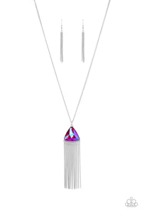 Paparazzi Accessories: Proudly Prismatic - Pink UV Shimmer Necklace - Jewels N Thingz Boutique
