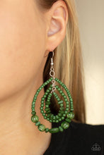 Load image into Gallery viewer, Paparazzi Accessories: Prana Party - Green Earrings - Jewels N Thingz Boutique