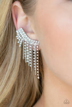 Load image into Gallery viewer, Paparazzi Accessories: Thunderstruck Sparkle - White Crawlers