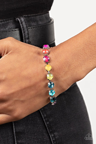 Paparazzi Accessories: Dreamy Debutante - Multi Iridescent Bracelet