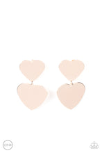 Load image into Gallery viewer, Paparazzi Accessories: Cowgirl Crush - Rose Gold Heart Clip-On