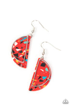 Load image into Gallery viewer, Paparazzi Accessories: Flashdance Fashionista - Red Earrings