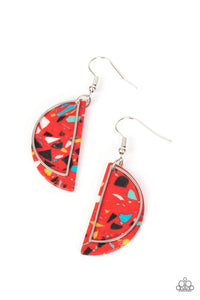 Paparazzi Accessories: Flashdance Fashionista - Red Earrings