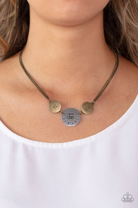 Paparazzi Accessories: Shine Your Light - Brass Inspirational Necklace