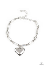 Load image into Gallery viewer, Paparazzi Accessories: Sweetheart Secrets - White Heart Bracelet