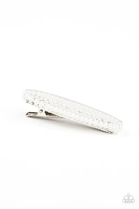Paparazzi Accessories: Pearl Pizzaz - White Pearl Hair Clip - Jewels N Thingz Boutique