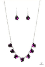 Load image into Gallery viewer, Paparazzi Accessories: Experimental Edge - Purple Iridescent Necklace