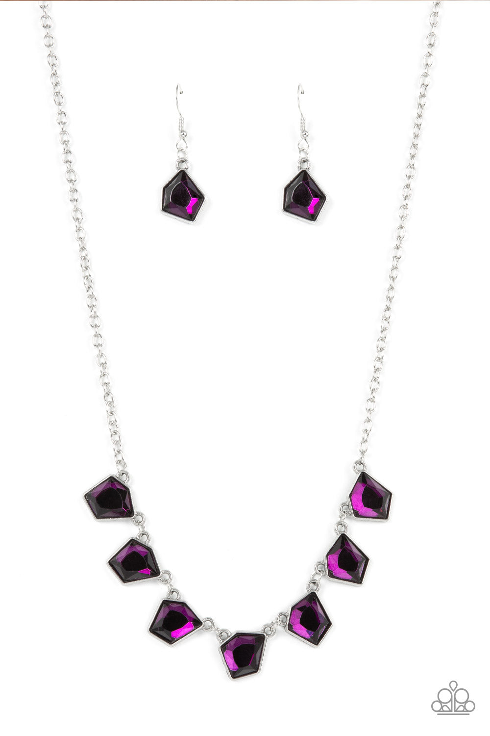 Paparazzi Accessories: Experimental Edge - Purple Iridescent Necklace