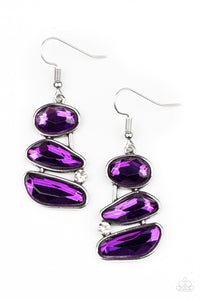 Paparazzi Accessories: Gem Galaxy - Purple Earrings
