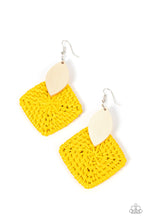 Load image into Gallery viewer, Paparazzi Accessories: Sabbatical WEAVE - Yellow Earrings