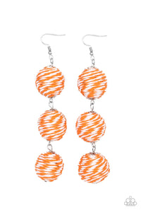 Paparazzi Accessories: Laguna Lanterns - Orange Earrings